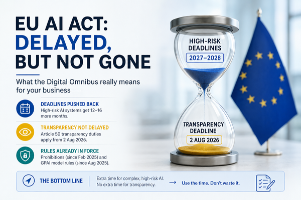 The EU Just Delayed the AI Act. Don't Celebrate Yet.